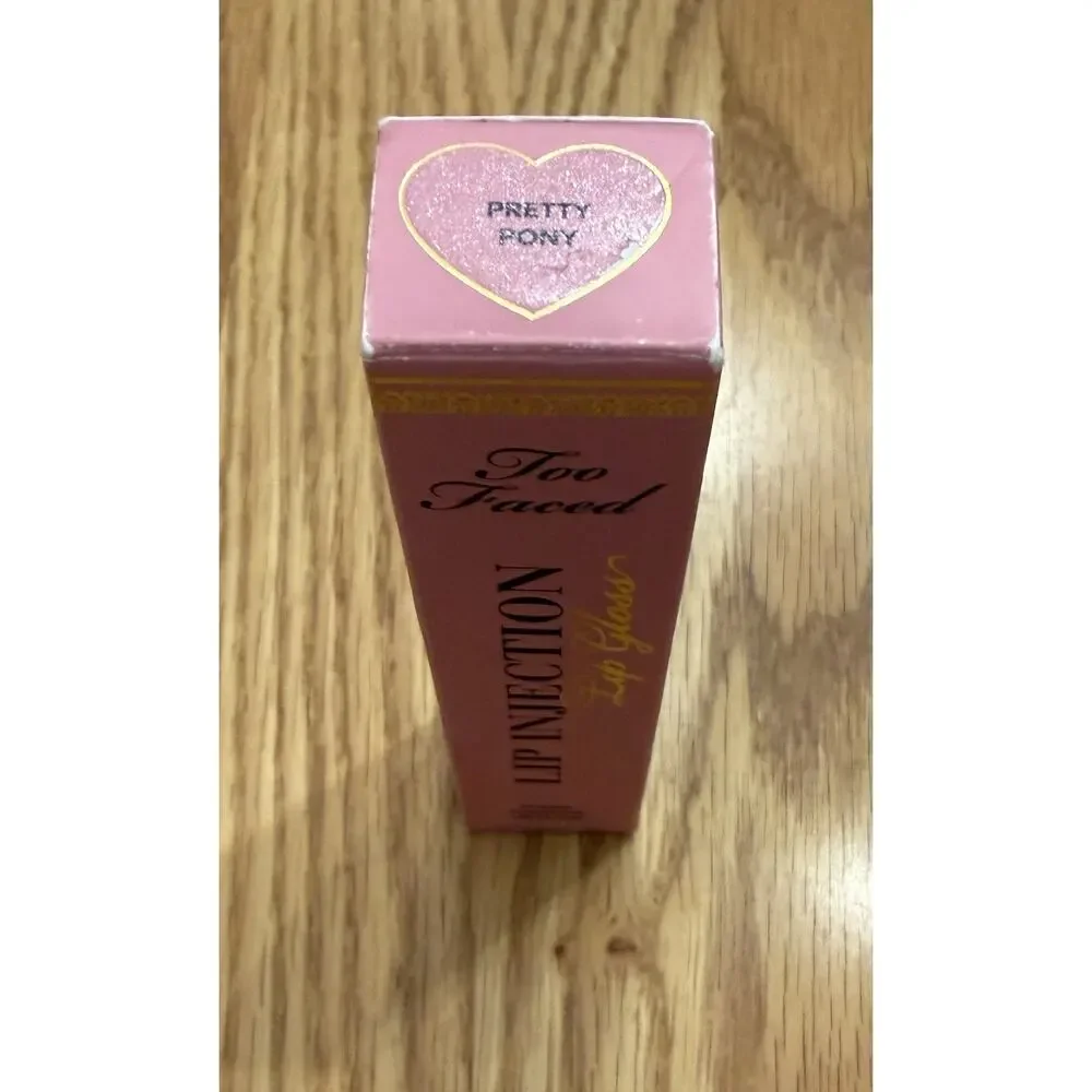 Too Faced Lip Injection Lip Gloss Pretty Pony 6.5 mL Full Size NIB Plumping